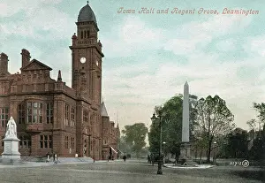 Plinth: Town Hall and Regent Grove, Leamington Spa, Warwickshire