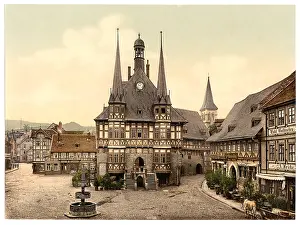 Wernigerode: The town hall, Wernigerode, Hartz, Germany