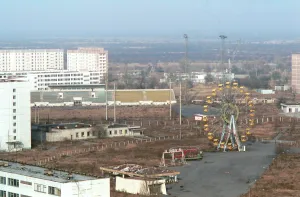Fairground: Town of Pripyat after Chernobyl nuclear disaster, 1991