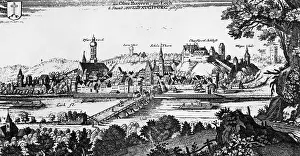 1720: Town view of Landsberg am Lech, around 1720