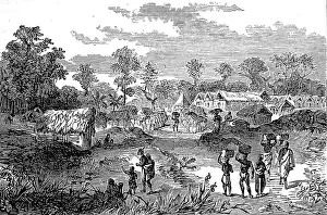 Ashanti: The town of Yancomassie-Assin 1874