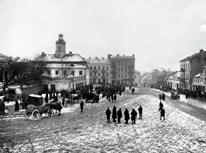 Townhall: The townhall in occupied Mlawa, 1915