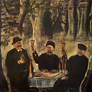 Pirosmani: Townsfolk Carousing in Woods