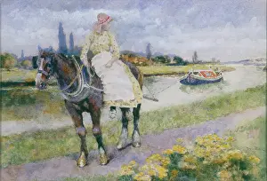Towpath: The Towpath ' girl on a horse