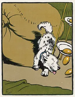 Towser: Towser the dog knocks the cakes over