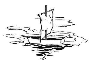 Lamplighter: A toy sailing boat in water