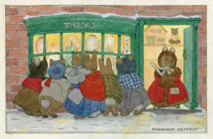 The Toy Shop ? rabbits at the shop window