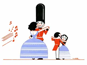 The Medici Society Ltd.: Toy Soldiers dancing with dolls