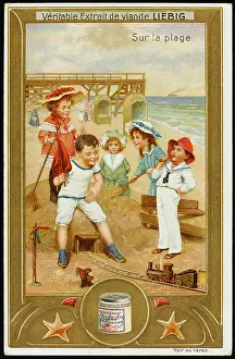 TOY TRAIN ON BEACH