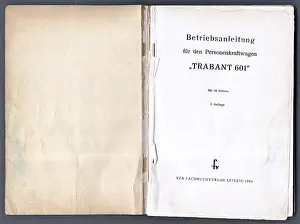 Trabi: Trabant 601Instruction manual