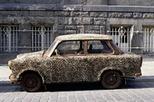 Trabant: Trabant with leopard fur
