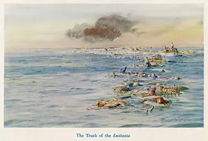 Traces: TRACK OF LUSITANIA 1915