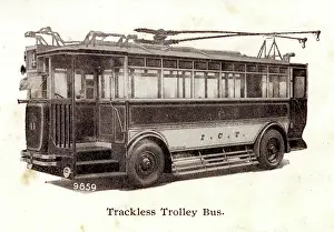 Ipswich: Trackless trolley bus made by Ransomes of Ipswich