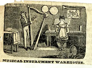 Harp: Trade advertisement, Musical Instrument Warehouse