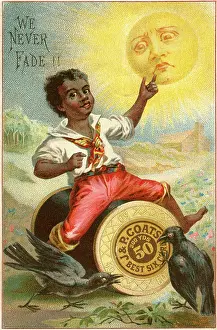 Spools: Trade Card - Advertisement - Textiles - USA