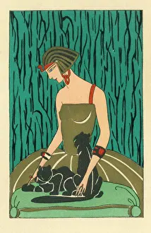 Stroking: Trade Card for the Luxor Hotel, Egypt