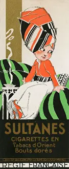 Vertiginous: Trade Card for Sultanes Cigarettes