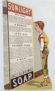 Labours: Trade card for Sunlight soap, circa 1900. Why