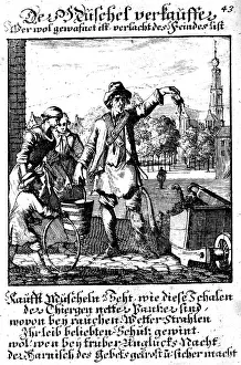 Weigel: trade, trader, shell trader, copper engraving