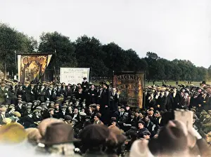 Hackney: A trade union rally in Hackney for the unemployed