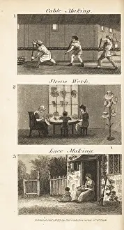 Sailcloth: Trades in Regency England: cable making, straw work