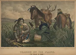 Trappers: TRADING ON THE PLAINS. THE INDIAN IN DOUBT
