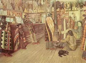 Caucasians: Trading Post Scene