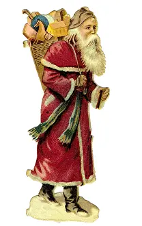 Pannier: tradition / folklore, Germany, Santa Claus, illustration