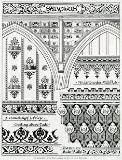 Spandrel: Traditional Christian decorations in churches