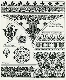Cresting: Traditional Christian decorations in churches