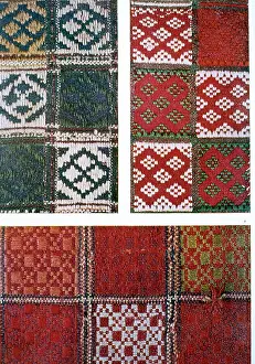 Repetitive: Traditional designs for hand-woven material, Ukraine, Russia