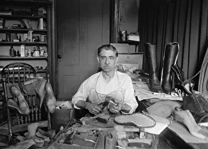 Cobblers: Traditional shoemaker in his workshop is ?