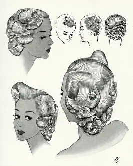 Peek: Trafalgar hairstyle 1940s