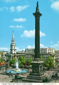 Trafalgar: Trafalgar Square and Nelson's Column, London