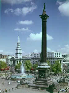 Trafalgar: Trafalgar Square and Nelson's Column, London