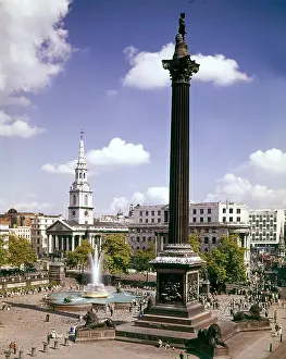Trafalgar: Trafalgar Square and Nelson's Column, London