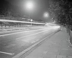 Mains: Traffic on Mains Road at Night, Bexley