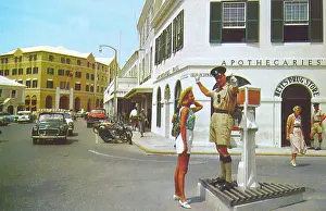 Apothecaries: Traffic Policeman at Heyl's Corner, Hamilton, Bermuda