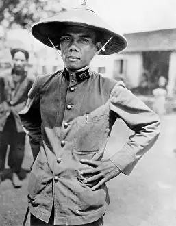 Phnom: Traffic policeman in Phnom Phen