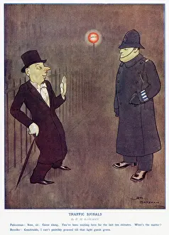 Proceed: Traffic Signals, by H. M. Bateman