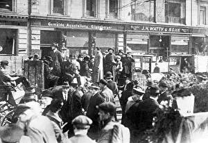 Strikes: Traffic strike in Hamburg, 1925