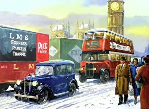 Hoult: Traffic on Westminster Bridge, London