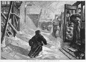 Drifts: TRAIN BLOCKED BY SNOW