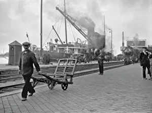 Dockside: TRAIN AT CALAIS DOCK/28