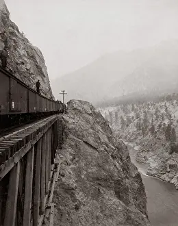 Jaws: Train on the Candian Pacific Railway, c.1890
