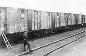Purge: Train carrying deportees to Siberia, 1936