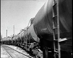 A Train Carrying Oil