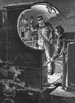 Stoker: Train driver and stoker on engine footplate