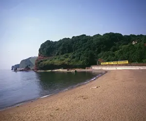 Coryton: Train passing through Coryton Cove, Dawlish, Devon