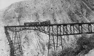 Trestle: Train - Railroad - Bridge - Transportation - Historical